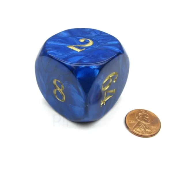 Jumbo Backgammon 36mm Doubling Cube Dice - Blue - Your Source for Gaming Essentials Flash Sale