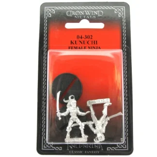 Kunichi Female Ninja (2) #04-302 Classic Ral Partha Fantasy RPG Metal Figure - Your Source for Gaming Essentials Fashion