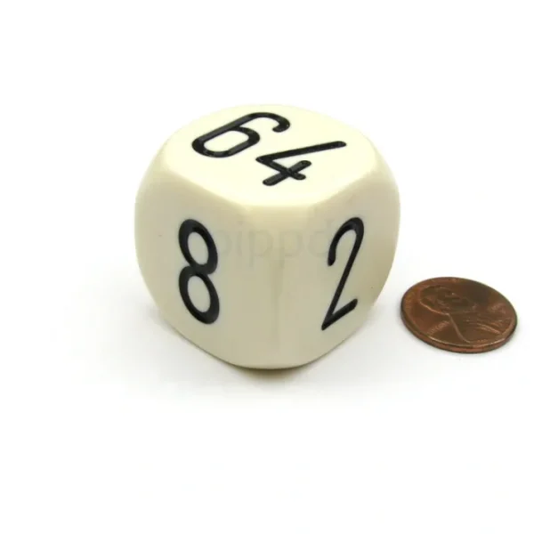 Large Backgammon 30mm Doubling Cube Dice - Ivory - Your Source for Gaming Essentials Shop