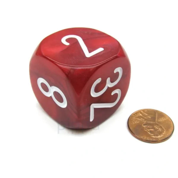 Large Backgammon 30mm Doubling Cube Dice - Red - Your Source for Gaming Essentials Clearance