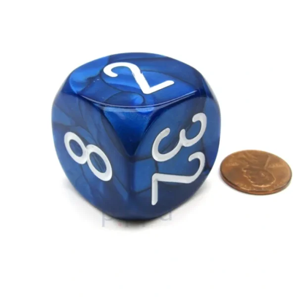 Large Backgammon 30mm Doubling Cube Dice - Blue - Your Source for Gaming Essentials Online