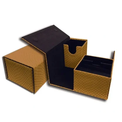 Legion Elder Dragon Vinyl Vault Box, Holds up to 200 Sleeved Cards - Gold - Your Source for Gaming Essentials Store
