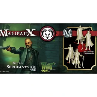 Tabletop Miniatures | Malifaux Guild Sergeant (2) #20125 Unpainted Plastic Miniature Figures - Your Source for Gaming Essentials