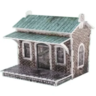 Malifaux Scenery Train Halt Building (Color Edition) #MF007 Unpainted Miniature - Your Source for Gaming Essentials Shop