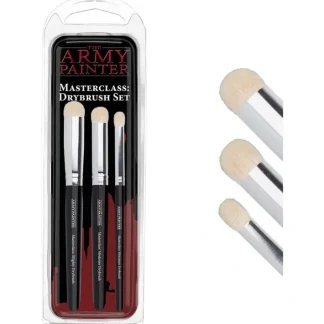 Masterclass Drybrush Set - 3 Domed Tip Brushes for Model Painting - Your Source for Gaming Essentials Best