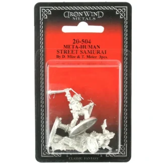 Meta-Human Street Samurai (3) #20-504 Shadowrun RPG Metal Ral Partha Figure - Your Source for Gaming Essentials Store