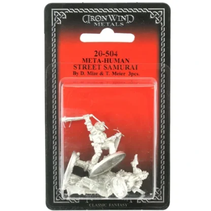 Meta-Human Street Samurai (3) #20-504 Shadowrun RPG Metal Ral Partha Figure - Your Source for Gaming Essentials Store