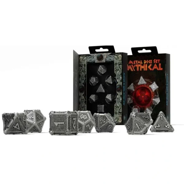 Metal 7 Piece Polyhedral Dice Set - Mythical - Your Source for Gaming Essentials Sale