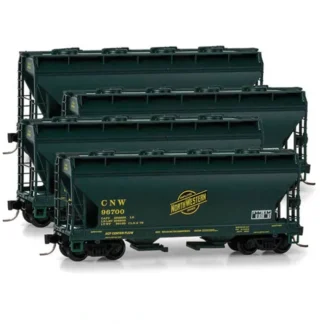 Trains | Micro-Trains 99300098 N CNW 39' ACF Covered Hopper Runner Pack (Set of 4) - Your Source for Gaming Essentials