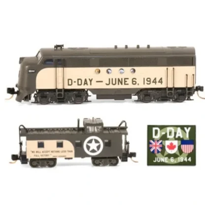 Trains | Micro-Trains 99321101 N Scale D-Day Commemorative Locomotive & Caboose Set - Your Source for Gaming Essentials