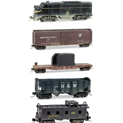 Trains | Micro-Trains 99301250 N Scale Erie Eastern Weathered Diesel Freight Train Set - Your Source for Gaming Essentials