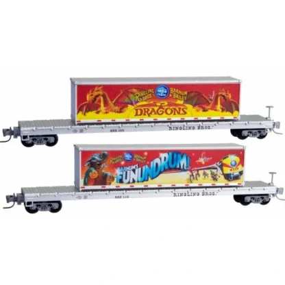 Trains | Micro-Trains 52400150 Z Ringling Bros. & Barnum & Bailey 60' Flatcar (Pack of 2) - Your Source for Gaming Essentials