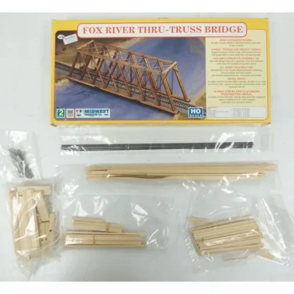 Trains | Midwest Products 3054 HO 11-7/8"x2-5/32"x3-1/2" Fox River Thru-Truss Bridge Kit - Your Source for Gaming Essentials