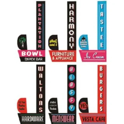 Trains | Miller Engineering 67812 Animated Sign Kit Downtown Series #2 - Right - Large - Your Source for Gaming Essentials