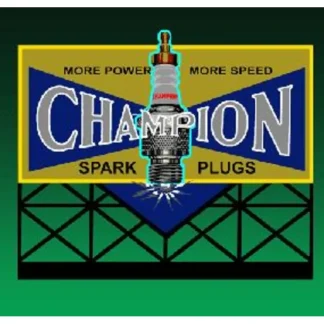 Trains | Miller Engineering 5071 HO/N Animated Neon Billboard Champion Sparkplug Large - Your Source for Gaming Essentials