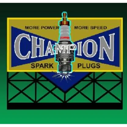 Trains | Miller Engineering 5071 HO/N Animated Neon Billboard Champion Sparkplug Large - Your Source for Gaming Essentials
