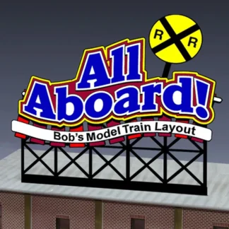 Trains | Miller Engineering 441852 HO/N All Aboard Customizable Rooftop Billboard Small - Your Source for Gaming Essentials
