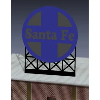 Trains | Miller Engineering 440552 HO/N Santa Fe Animated Neon Billboard Medium - Your Source for Gaming Essentials