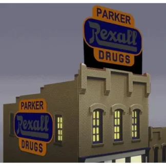 Trains | Miller Engineering 7581 HO/O Animated Neon Billboards - Super Animated Rexall - Your Source for Gaming Essentials