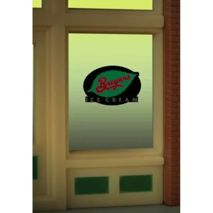 Trains | Miller Engineering 8810 HO/O Breyers Ice Cream Flashing Neon Window Sign - Your Source for Gaming Essentials