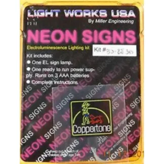 Trains | Miller Engineering 8830 HO/O Coppertone Flashing Neon Window Sign Light Works - Your Source for Gaming Essentials