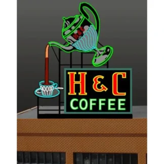 Trains | Miller Engineering 7881 HO/O H & C Coffee Animated Neon Billboard - Your Source for Gaming Essentials