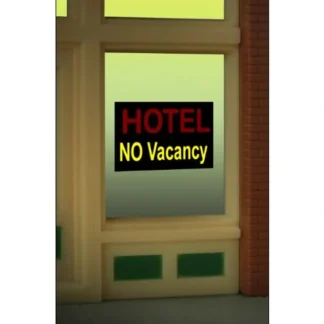 Trains | Miller Engineering 8990 HO/O Hotel Flashing Neon Window Sign - Your Source for Gaming Essentials