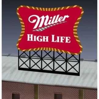 Trains | Miller Engineering 8061 HO/O Large Miller High Life, Animated Neon Sign Kit - Your Source for Gaming Essentials