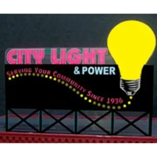 Trains | Miller Engineering 9281 HO/O Large City & Power Neon Sign Billboard - Your Source for Gaming Essentials