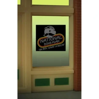 Trains | Miller Engineering 8845 HO/O Natty Boh Beer Flashing Neon Window Sign - Your Source for Gaming Essentials