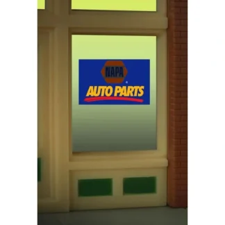Trains | Miller Engineering 8895 HO/O NAPA Auto Parts Animated Window Sign - Your Source for Gaming Essentials