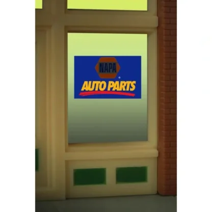 Trains | Miller Engineering 8895 HO/O NAPA Auto Parts Animated Window Sign - Your Source for Gaming Essentials