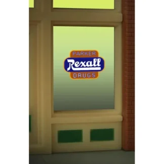 Trains | Miller Engineering 8820 HO/O Rexall Parker Drugs Flashing Neon Window Sign - Your Source for Gaming Essentials