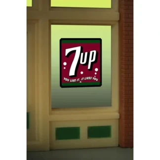 Trains | Miller Engineering 8945 HO/O 7up Window Sign - Your Source for Gaming Essentials