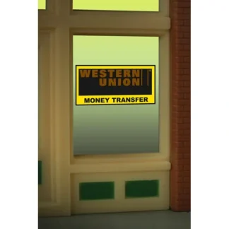 Trains | Miller Engineering 8940 HO/O Western Union Flashing Neon Window Sign - Your Source for Gaming Essentials