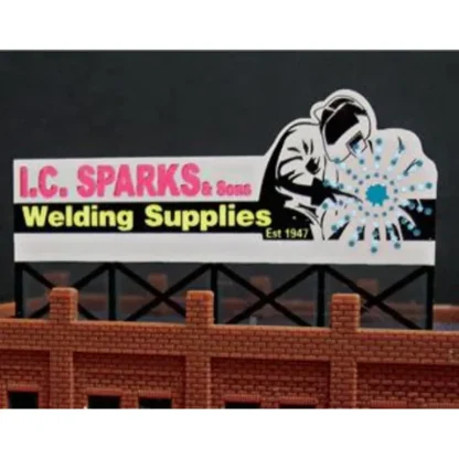 Trains | Miller Engineering 9382 N I.C. Sparks Animated Neon Billboard - Your Source for Gaming Essentials