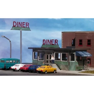 Trains | Miller Engineering 601001 N Parkway Diner Building Kit - Your Source for Gaming Essentials