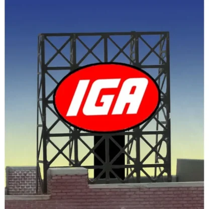 Trains | Miller Engineering 338915 N/Z IGA Animated Rooftop Billboard - Your Source for Gaming Essentials