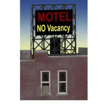 Trains | Miller Engineering 338975 N/Z Motel Flashing Neon Rooftop Billboard Small - Your Source for Gaming Essentials