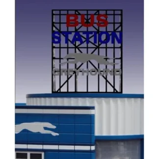 Trains | Miller Engineering 5681 O Greyhound Bus Station Animated Billboard - Your Source for Gaming Essentials