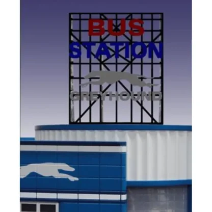 Trains | Miller Engineering 5681 O Greyhound Bus Station Animated Billboard - Your Source for Gaming Essentials