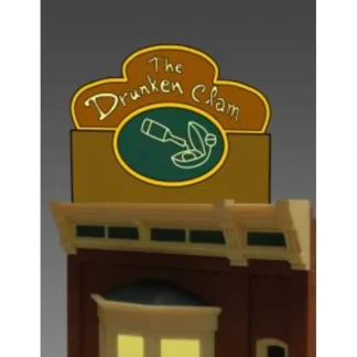 Trains | Miller Engineering 880801 O/HO The Drunken Clam Animated Neon Billboard Large - Your Source for Gaming Essentials