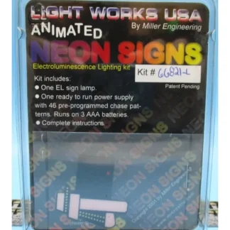Trains | Miller Engineering 66821-L HO/N Animated Multi-Graphic Vertical Neon Sign Kit - Your Source for Gaming Essentials
