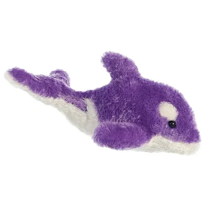 8" Mini Flopsie Sealife Brights - Purple Orca Whale Soft Stuffed Animal Plush - Your Source for Gaming Essentials New