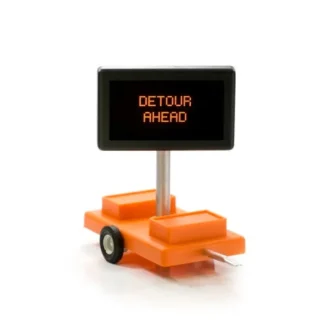 Trains | Miniatronics 85-004-01 HO Road Sign, Detour Ahead - Your Source for Gaming Essentials