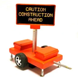 Trains | Miniatronics 85-501-01 O Scale Construction Ahead Road Sign - Your Source for Gaming Essentials