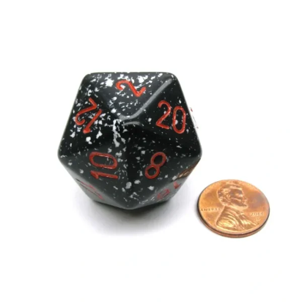 34mm Large 20-Sided D20 Speckled Chessex Dice, 1 Die - Space - Your Source for Gaming Essentials Cheap