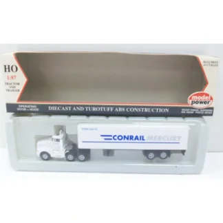 Trains | Model Power 15004 1:87 HO Conrail Short Tractor w/Box Trailer - Your Source for Gaming Essentials