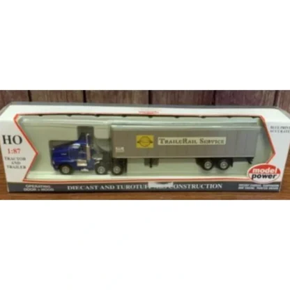 Trains | Model Power 1500 1:87 Trailer Rail Service Kenworth Big Rig Truck - Your Source for Gaming Essentials