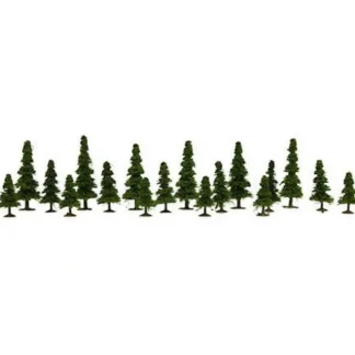 Trains | Model Power 1414 Assorted 1:160 Green Pine Trees Assortment 1.77"-3.37" (18) - Your Source for Gaming Essentials